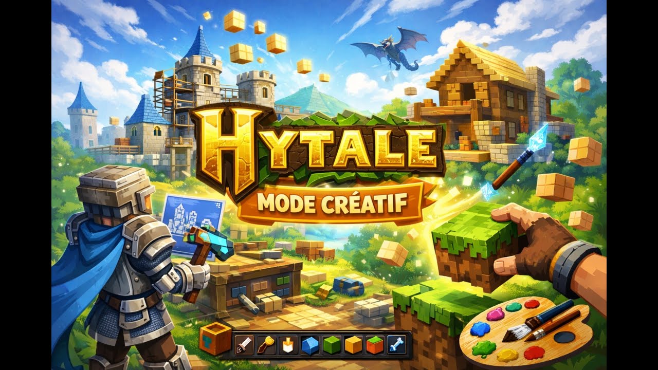 Hytale - Présentation du mode créatif et guide débutant (jeux en Français)