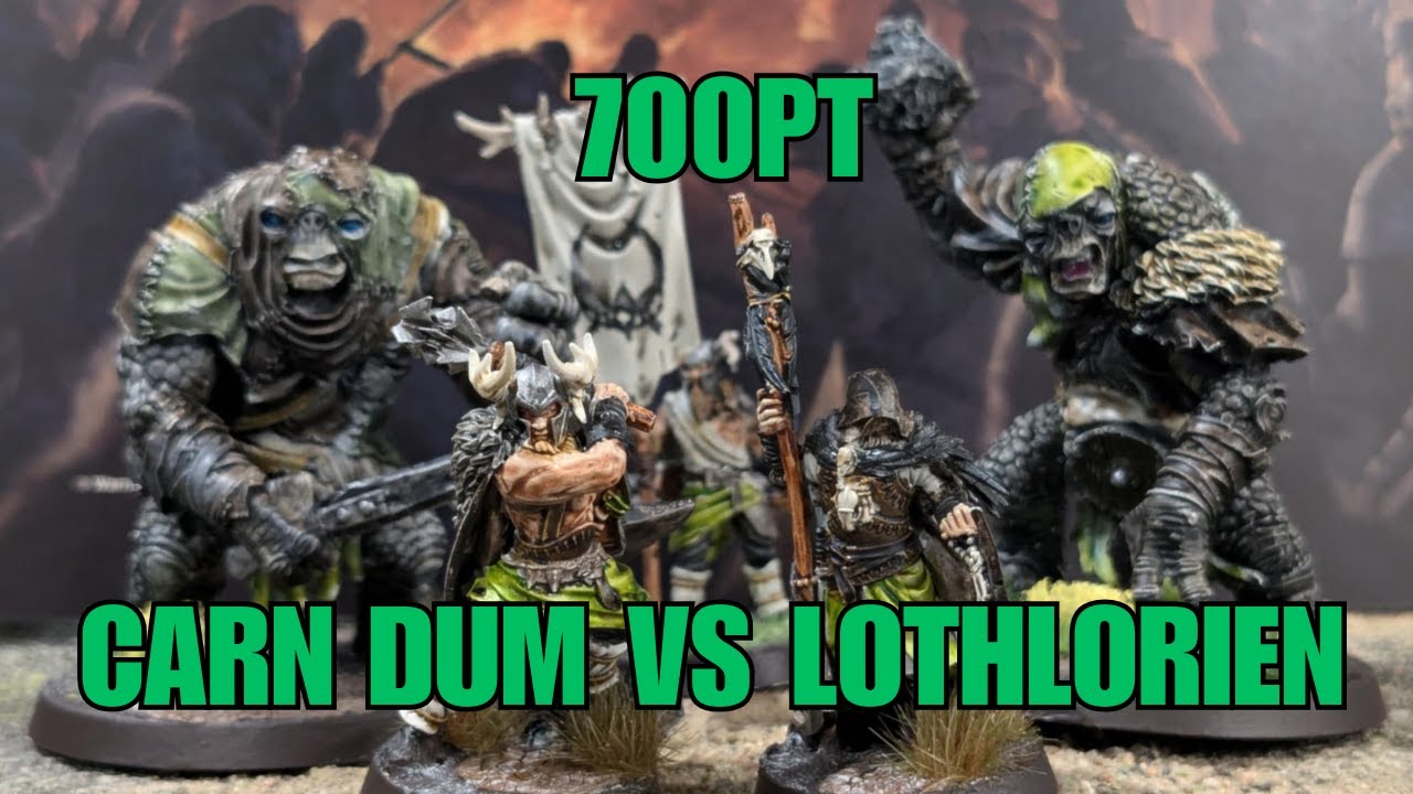 Army of Carn Dum vs Lothlorien 700pt MESBG Battle Report