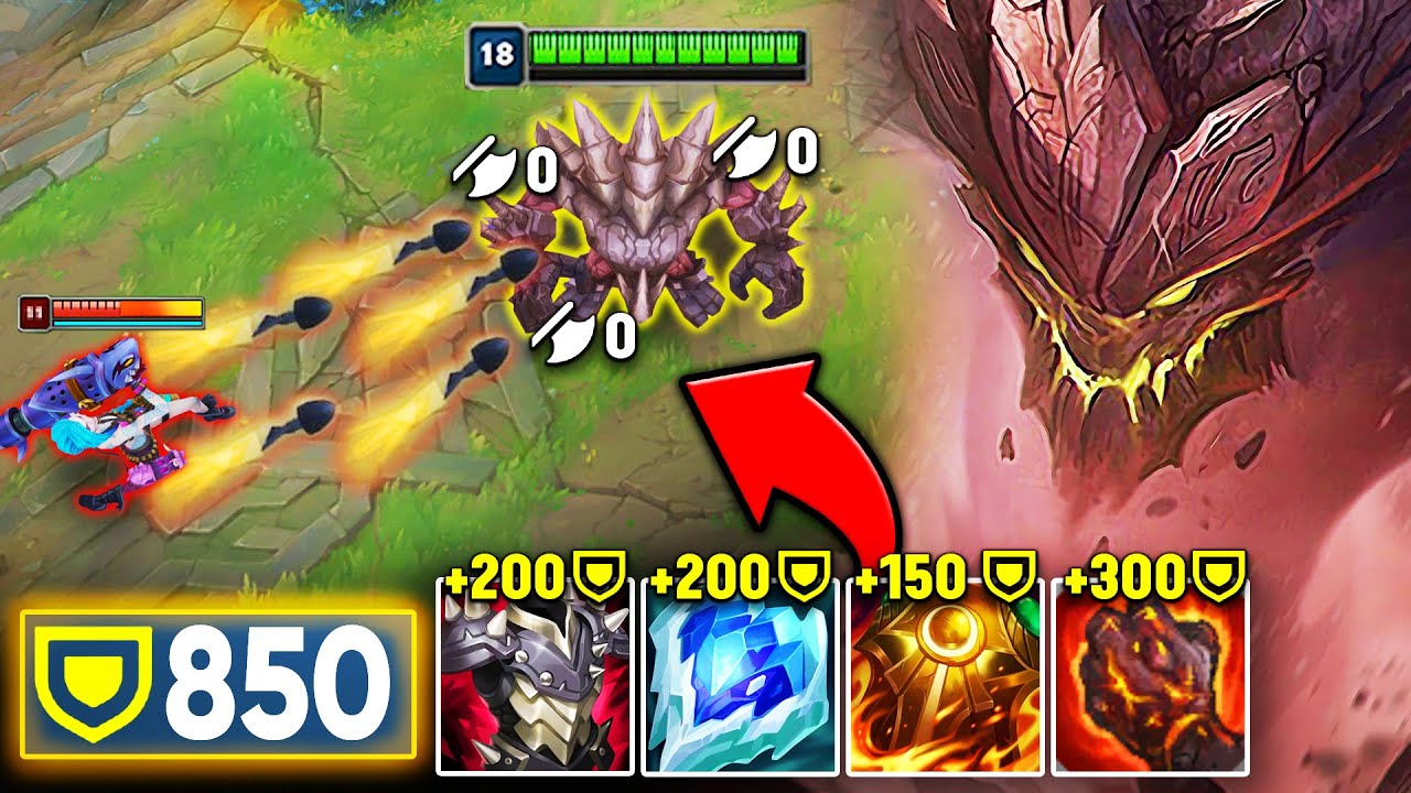 Malphite but I have 850 Armor and you deal 0 damage to me (JINX AUTOS HEAL ME)