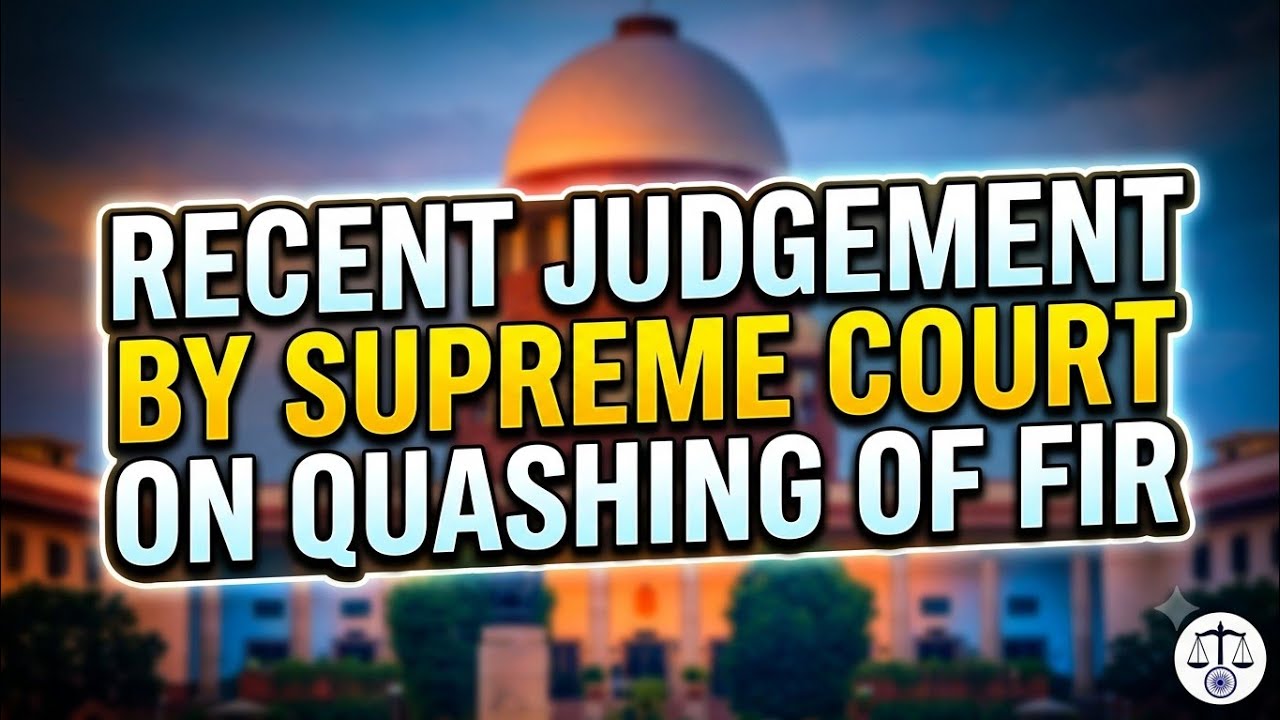 Can FIRs be Quashed due to Delay? Key 2026 Supreme Court Ruling Explained