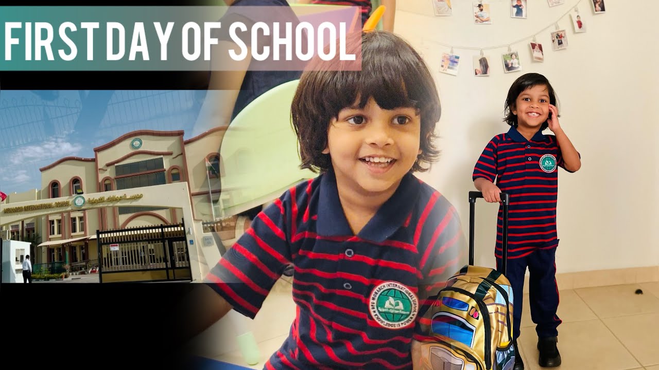 Zaki's FIRST DAY OF SCHOOL ♥️🥹| DPS Monarch International School | 2024 | #firstdayofschool
