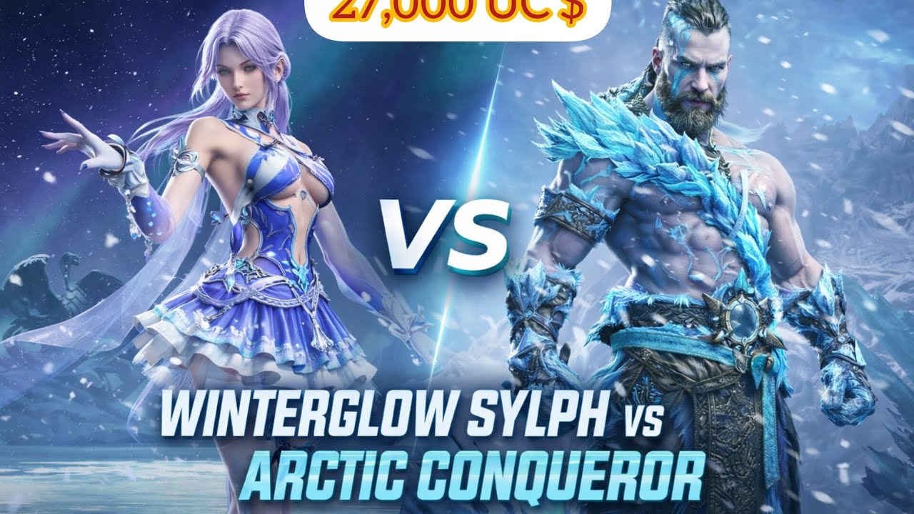 New WinterGlow Sylph Set 27,000 UC- PUBG MOBILE