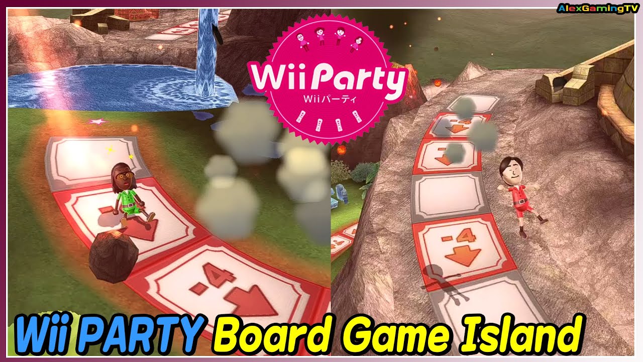 Wii Party - Board Game Island (Master com) Shy guy vs Takumi vs Jackie vs Lucia | AlexGamingTV