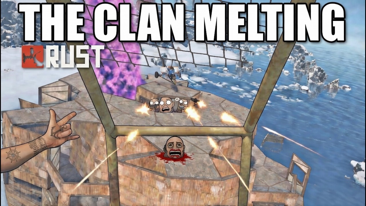 RUST SOLO PLAYER VS 7 MAN CLAN.
