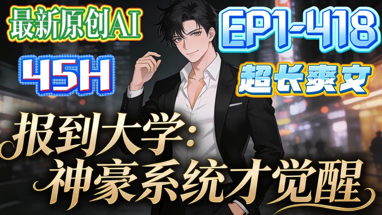【🔥超长爽文🔥】《报到大学：神豪系统才觉醒》第1-418集|顾言带着神豪系统踏入大学，却选择低调生活。开跑车、打篮球、冷对追捧，只在烟火日常中等待对的人。这是一段非典型神豪故事