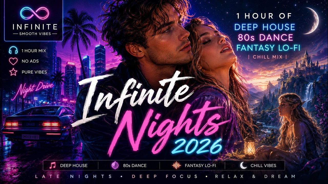 Infinite Nights 2026: 1 Hour of Deep House, 80s Dance & Fantasy Lo-Fi | Chill Mix 🌙✨