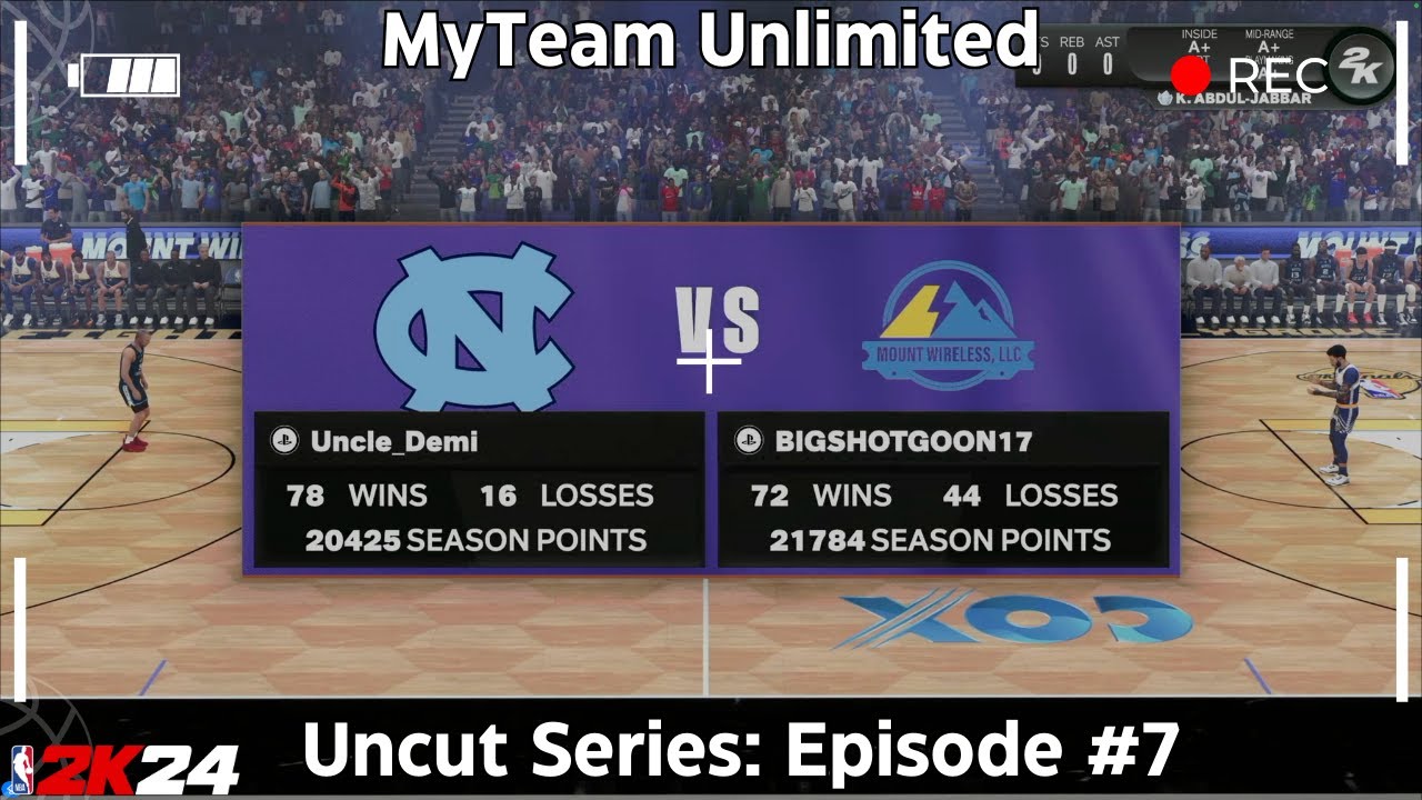 First Overtime Game in Unlimited | NBA 2K24 MyTeam | Uncut Ep.  7