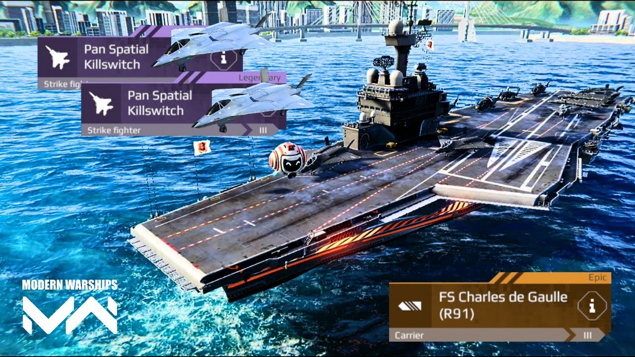 FS Charles de Gaulle - With 2x Pan Spatial Killswitch & 3x Merlin killing Machine #modernwarships