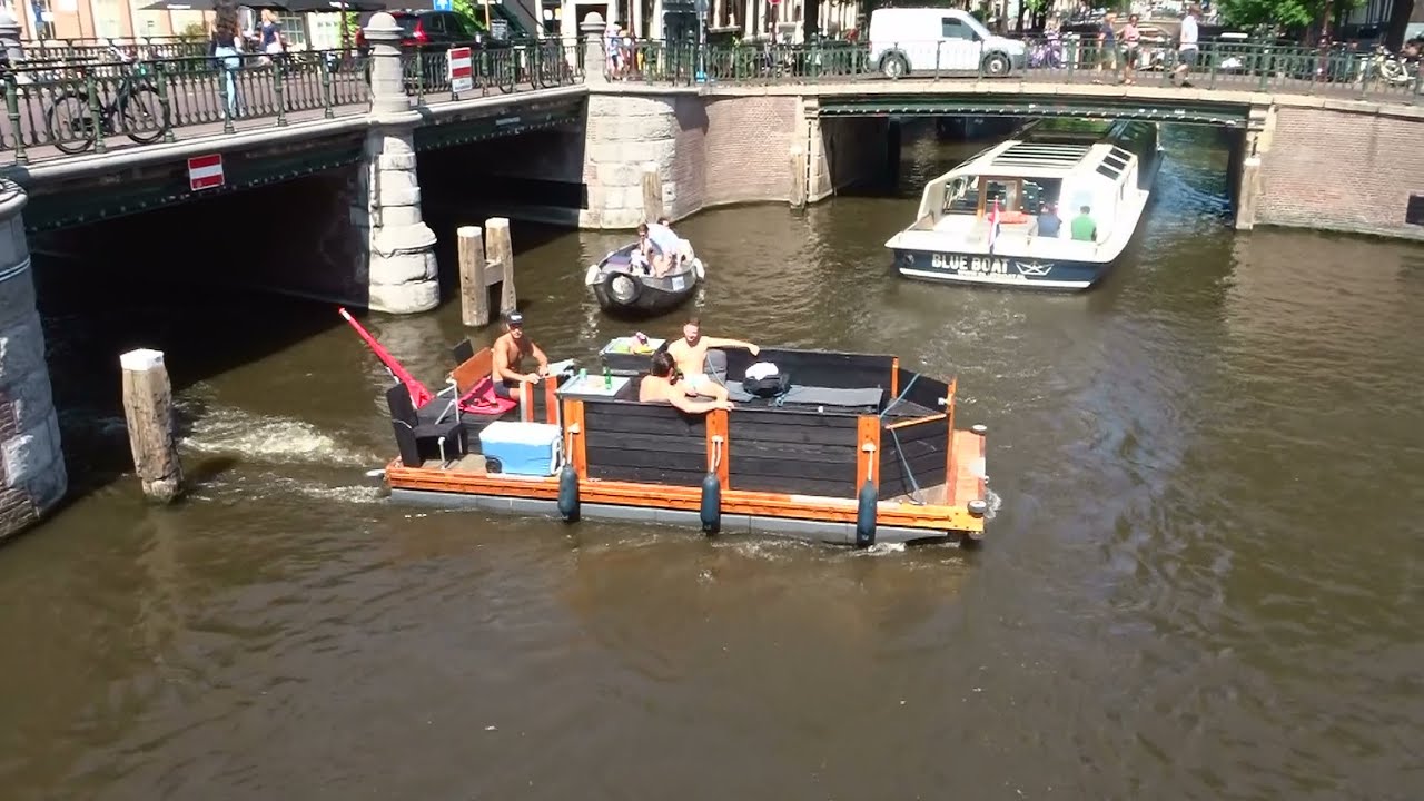 Boating in Amsterdam: Canals, river IJ and river Amst