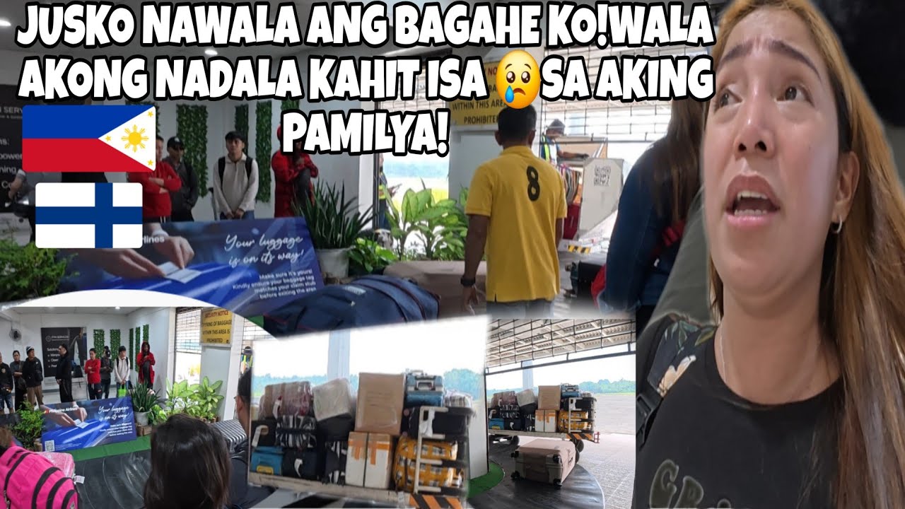 NAWALA ANG BAGAHE KO😭WALA AKONG DALA KAHIT ISA SA AKING PAMILYA!PINAY COUPLE IN FINLAND🇫🇮🇵🇭