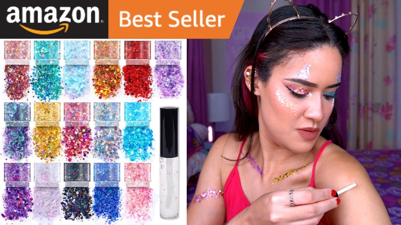 Holographic Glitters for Body, Face & Hair UNBOXING & REVIEW! | Amazon BEST SELLERS | Sojourner Bags