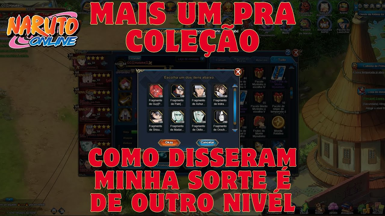 MAIS UM PACK DO JACKPOT NA MÃO DO PAI! NARUTO ONLINE