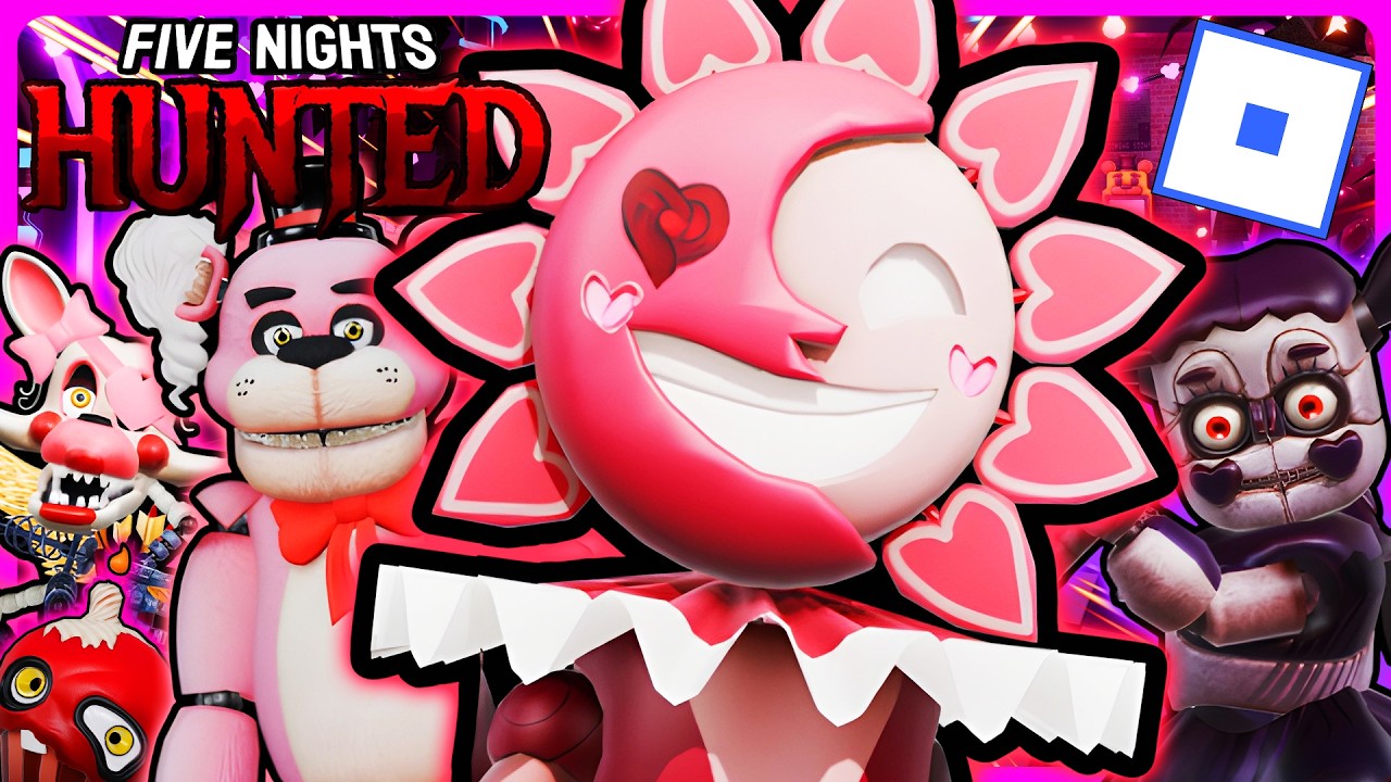 Roblox FNAF | Five Nights: Hunted | Sun Becomes A SIMP For Valentine's Day! [Part 27]