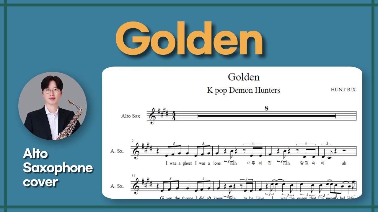 Golden K pop Demon Hunters Alto saxophone cover
