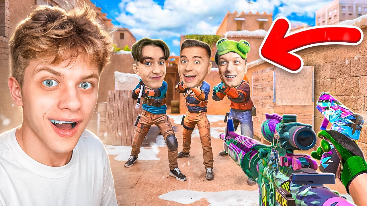 Сыграл 1 ПРОТИВ 3 ЮТУБЕРОВ ТОЛЬКО с НОВОГОДНИМ ДРОПОМ..🎅 (STANDOFF 2)