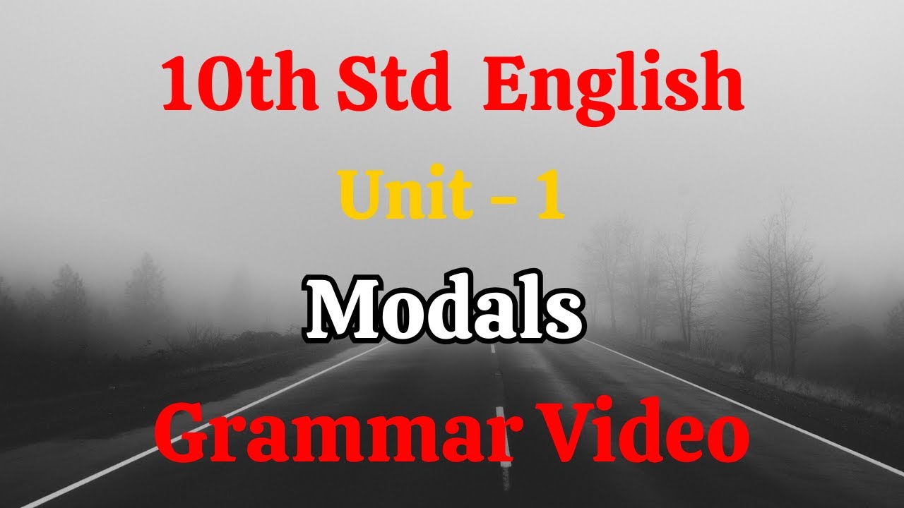Modals | TET English Grammar Videos | 10th Std English | PYQ Questions | Unit - 1 Modals