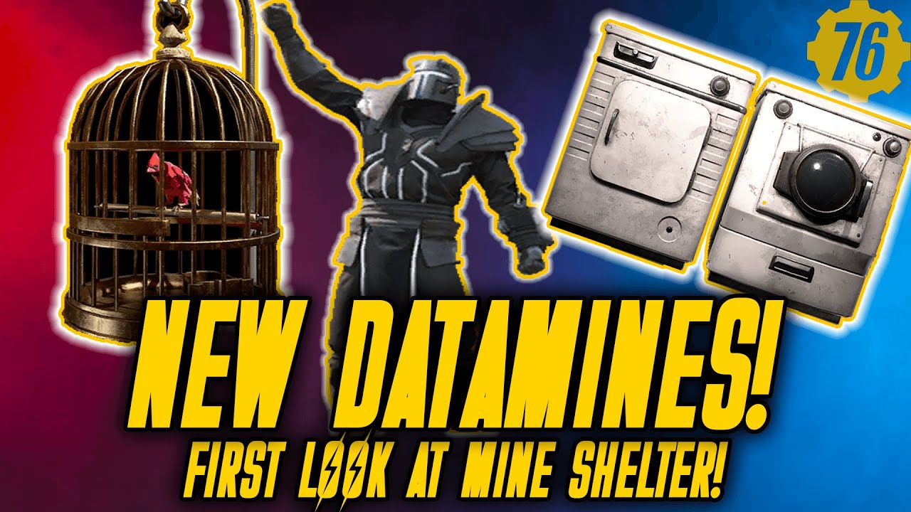 *NEW* DATAMINES PLUS FIRST LOOK AT MINE SHELTER in Fallout 76!