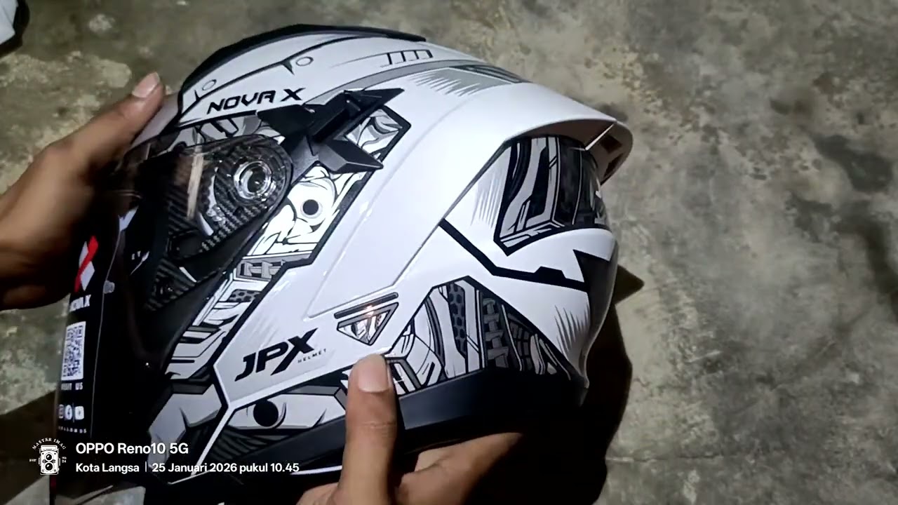 Unboxing HELM JPX NOVA X V2 MOTIF N2 HALF FACE DOUBLE VISOR