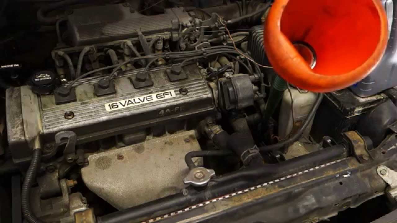 How to replace automatic transmission fluid oil Toyota Corolla years 2000 to 2008