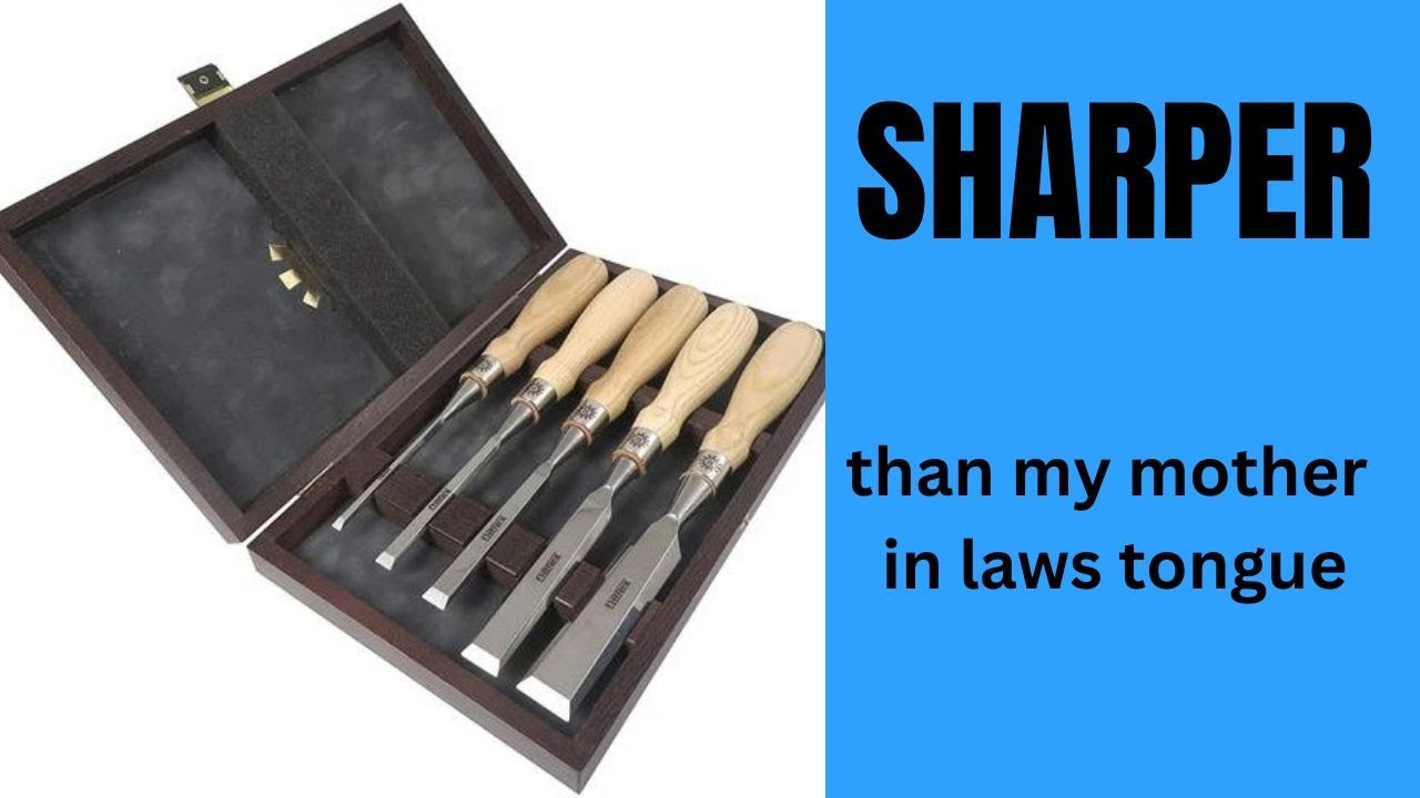 Sharpening Narex Chisels out of the box with Veritas Honing Guide and the Scary Sharp System