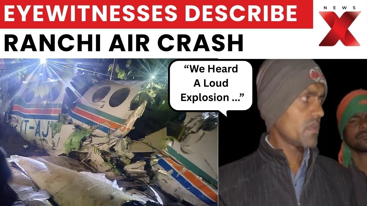 Ranchi Air Ambulance Crashes in Jharkhand: Eyewitnesses Describe Horrific Medical Charter PlaneCrash