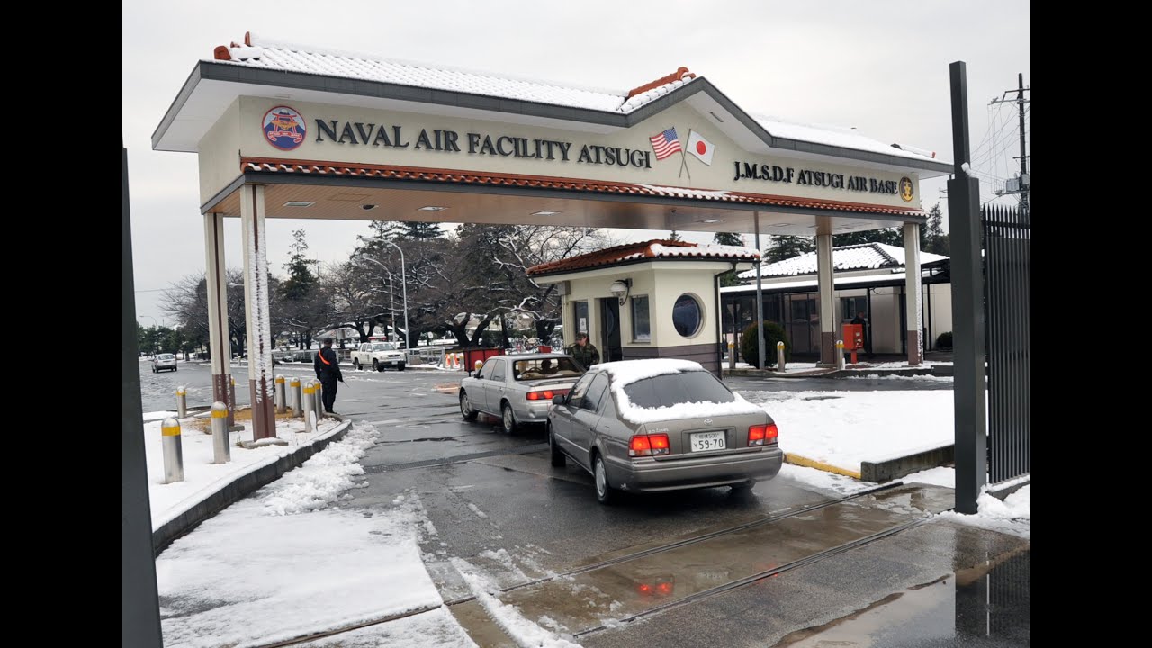 INSIDE NAVY BASE ATSUGI JAPAN.