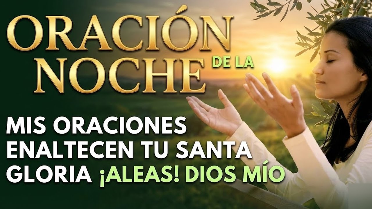 ORACIÓN DE LA NOCHE  🙏  MIS ORACIONES ENALTECEN TU SANTA GLORIA ¡ALABADO SEAS!