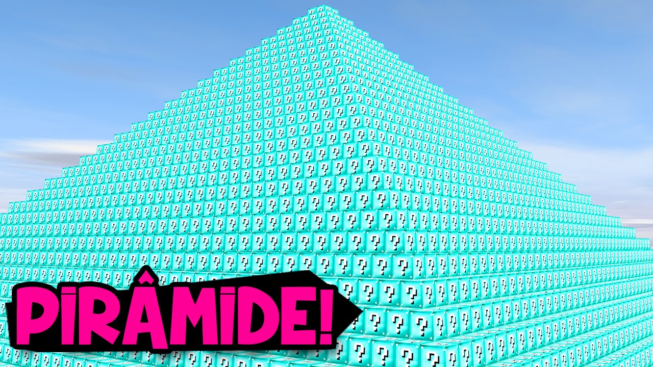 Minecraft: LUCKY BLOCK EM PIRÂMIDE!! (c/ Rezende, Pig e Afreim)