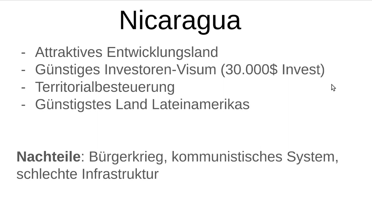 Staatenlos.ch: Wohnsitz Nicaragua