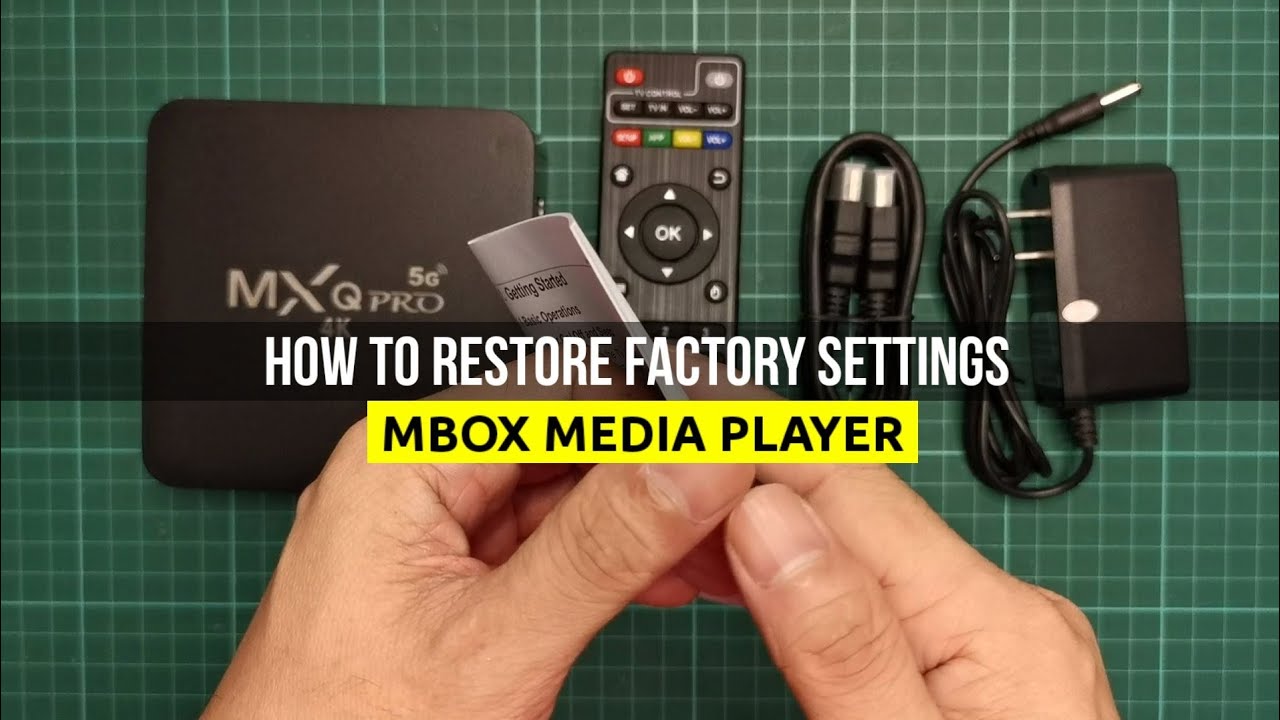 MXQPRO 4K 5G RESTORE FACTORY SETTINGS | HOW TO RESET MBOX MEDIA PLAYER