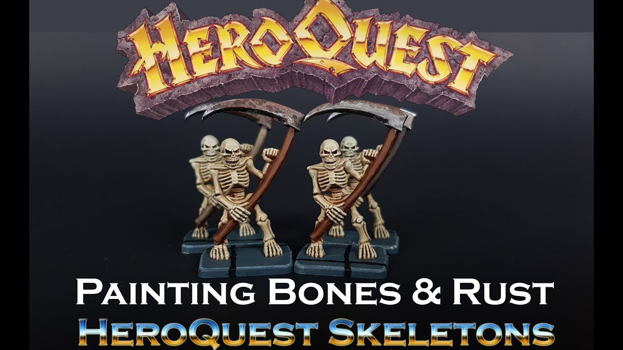 Paint-tech 12 - Painting Bones & Rust [HeroQuest Skeletons]