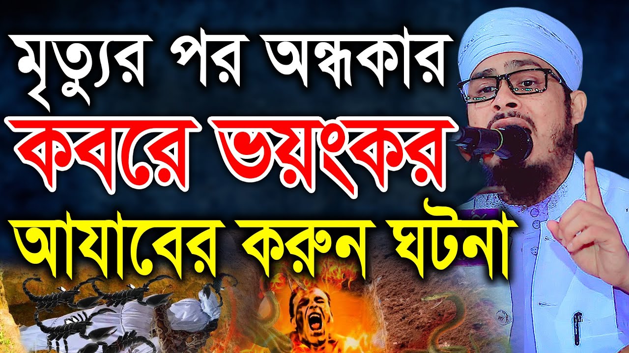 মৃত্যুর পর অন্ধকার কবরে ভয়ংকর আযাবের করুন ঘটনা। মাওলানা বজলুর রহমান মিজান। bazlur rahman mizan