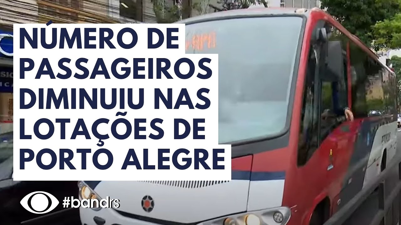 Número de passageiros diminuiu nas lotações de Porto Alegre.
