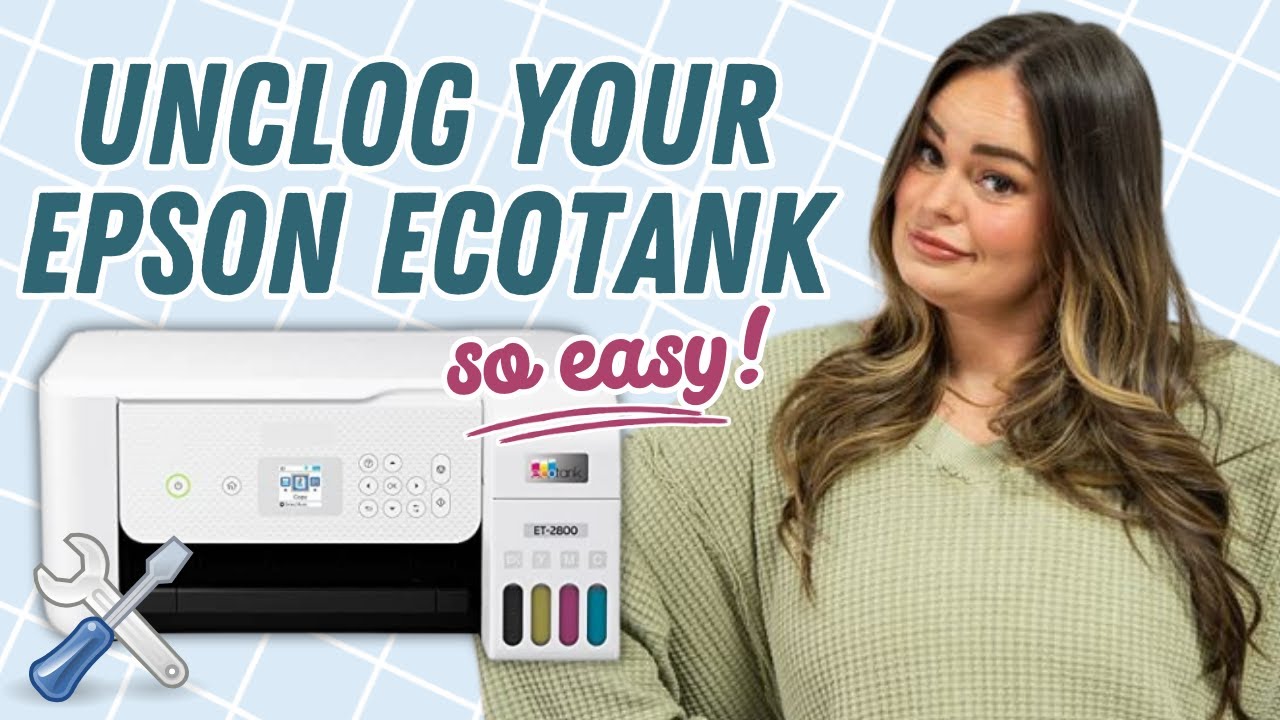 How to Unclog Your Epson EcoTank THE EASY WAY- 🚫 Sublimation Printer Issues!