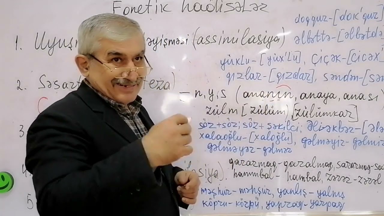 Əlövsət müəllımın dedikləri 4. Azərbaycan dilində fonetik hadisələr.