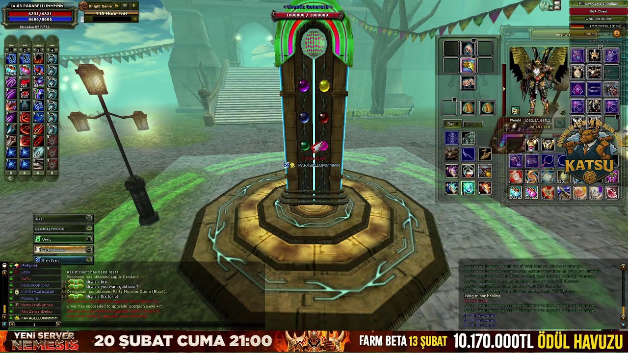 #KO4FUN 🔥İMMORTAL 🔥#KnightOnline 🔥 #PvPServer🔥🏆 PARABELLUMMMMM