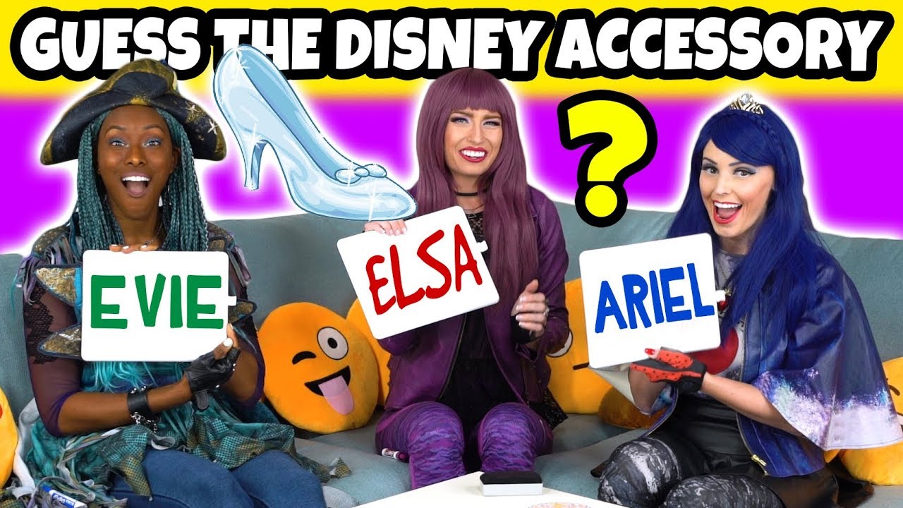 Guess the Disney Movie Character Accessory. (With Descendants 2 Mal, Evie and Uma Parody)