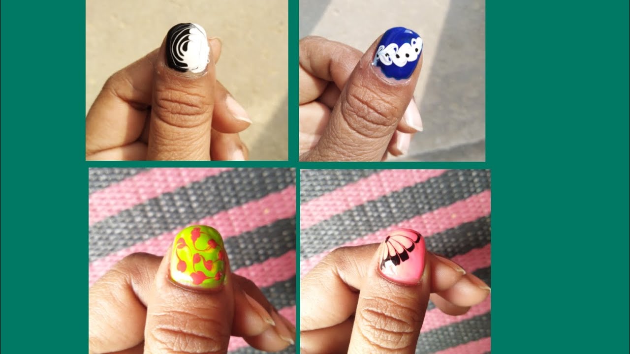 Easy nail art designs for beginners at home#simplenails #bollywood #youtubeshorts