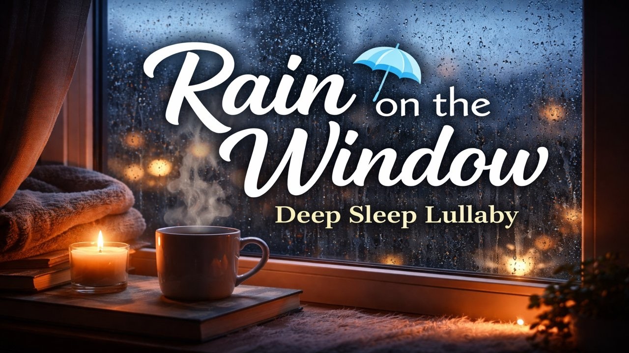 Rain on the Window 🌧 | Cozy Lullaby for Deep Sleep & Relaxing Rain Sounds