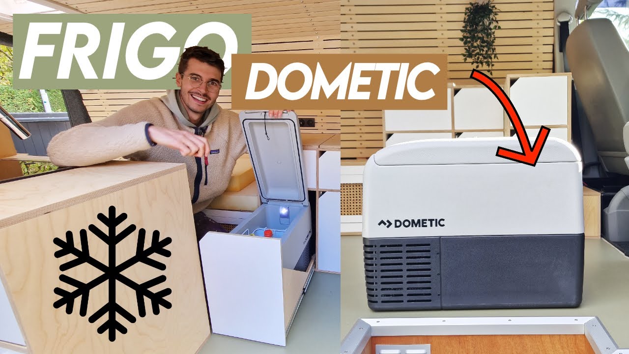 33. FRIGO DOMETIC à compression sur installation 12V dans mon fourgon aménagé ❄️🔥 Van VW T5 #vanlife