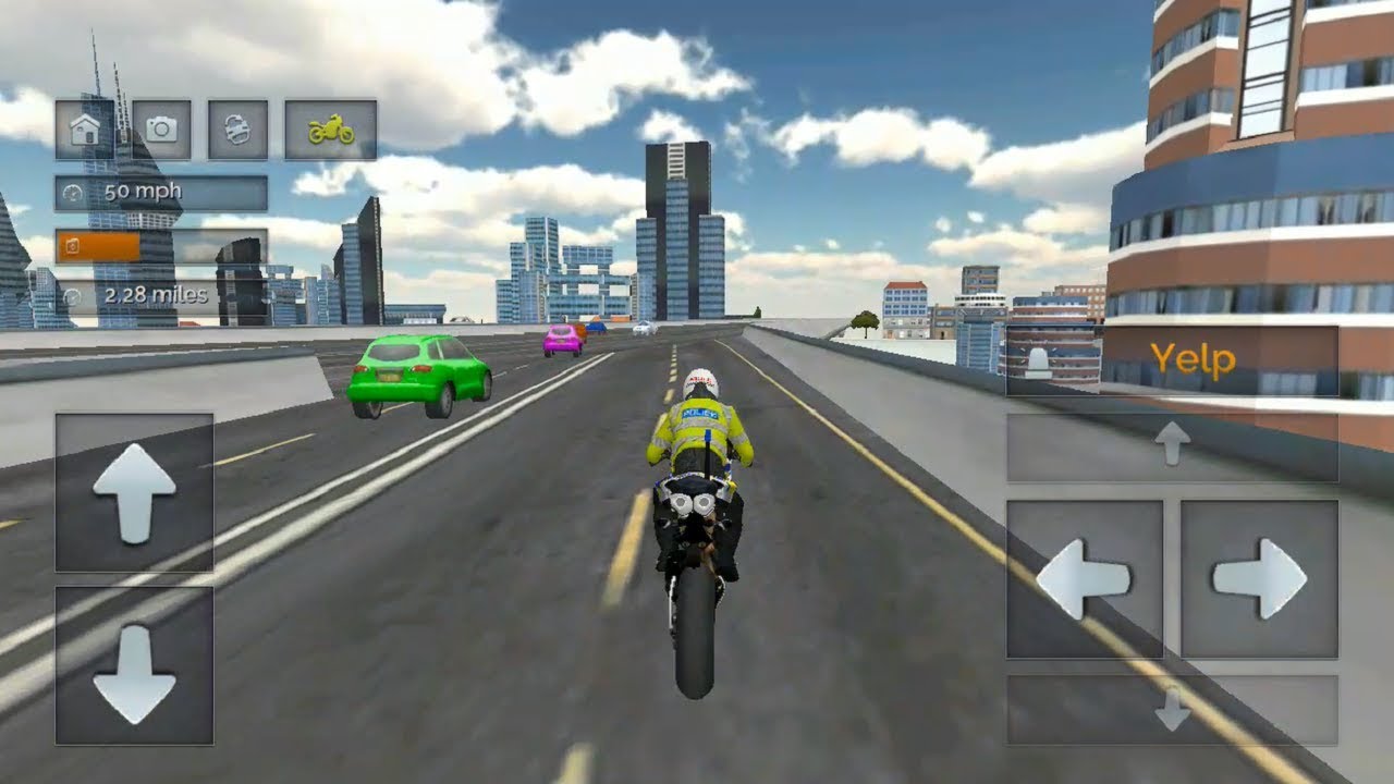 Police motorbike simulator 3D - Motorbike games for kids