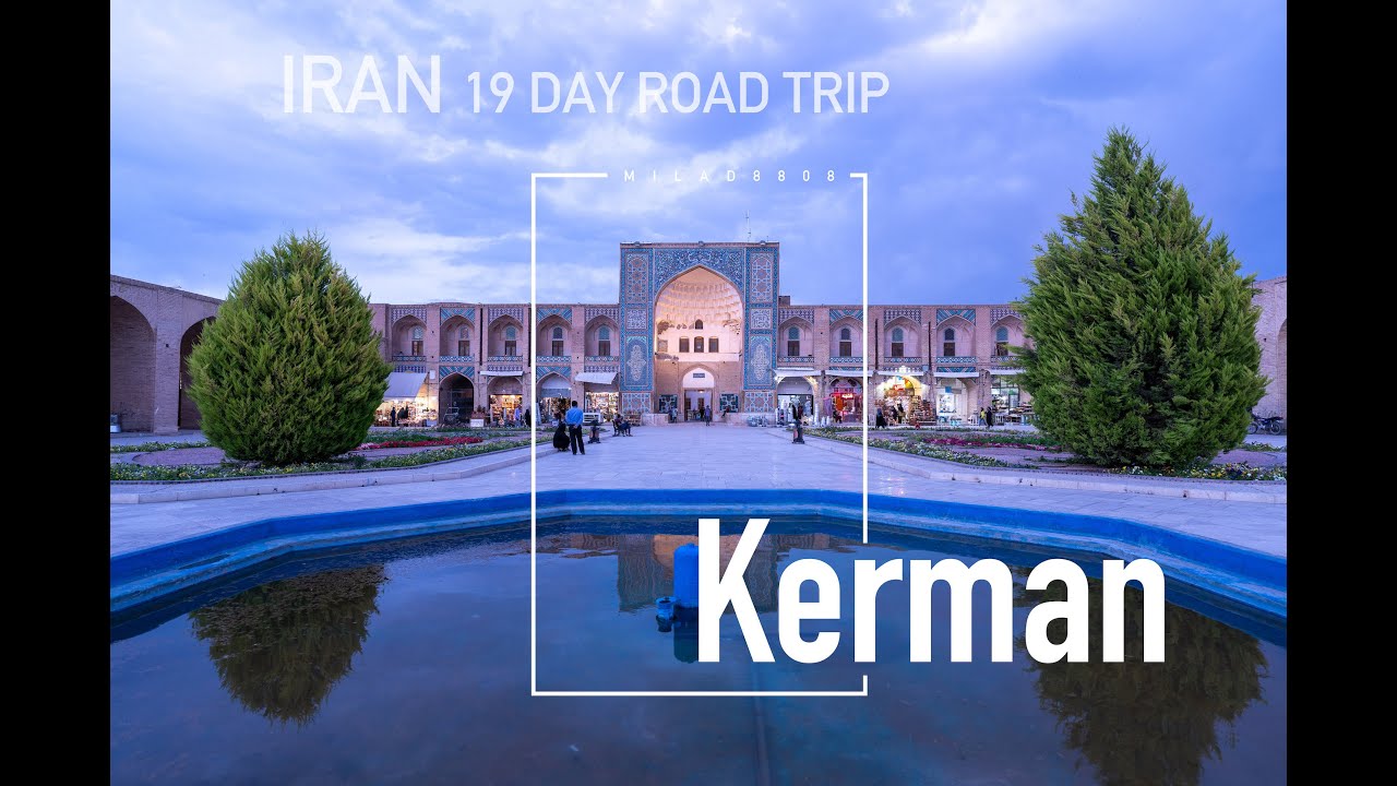 Iran 19 day road trip: Part 15 Serene Garden to Bustling Bazaar - Exploring Kerman's History // 4K