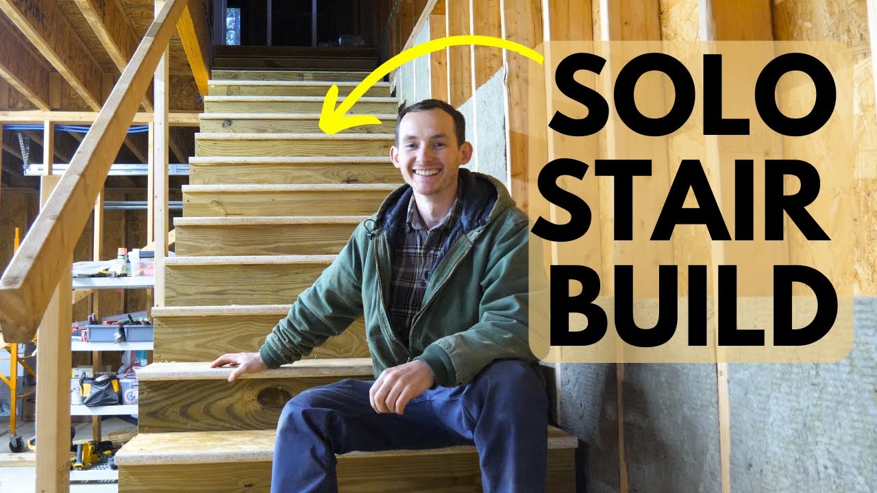 Framing & Lifting a Staircase (solo 😳)