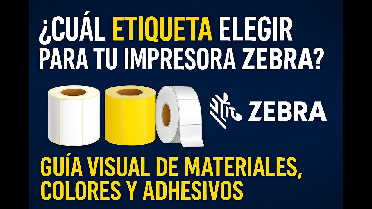 Etiquetas para tu impresora Zebra, Honeywell y más. Guía visual de materiales para cuidar el cabezal