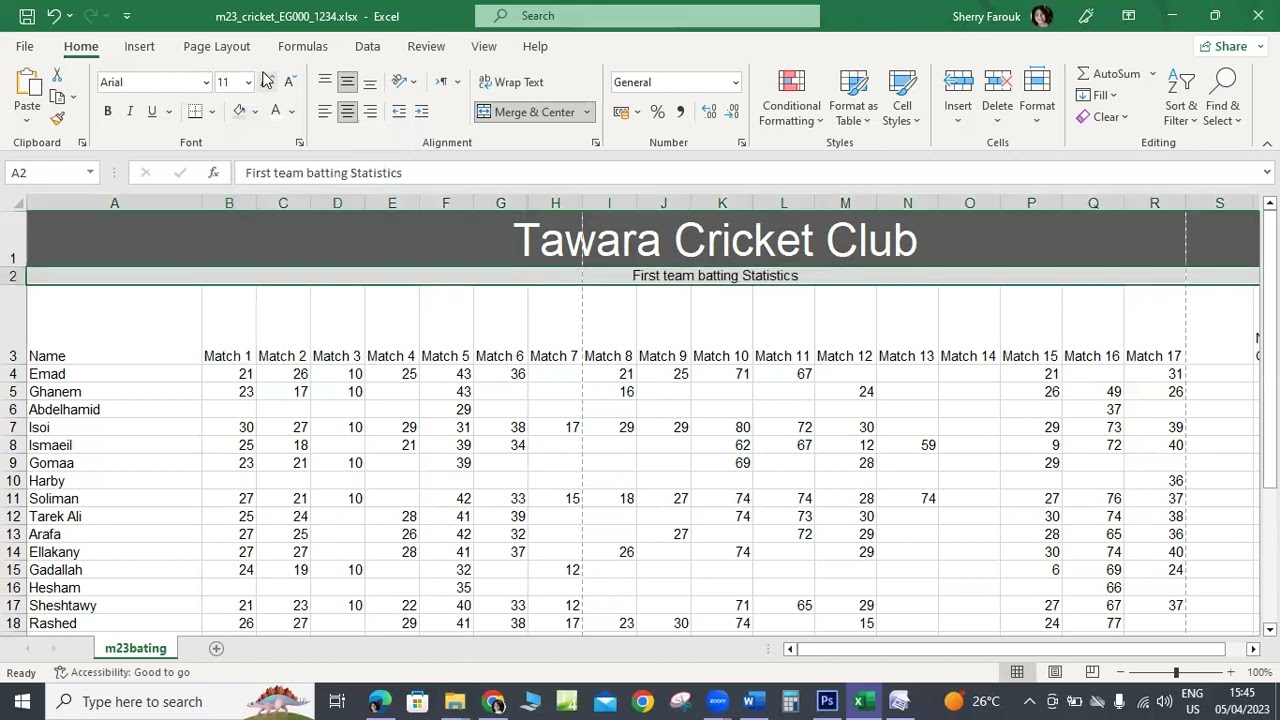 March 2023 P3  Excel v1 formatting / ICT IGCSE O-Level Cambridge
