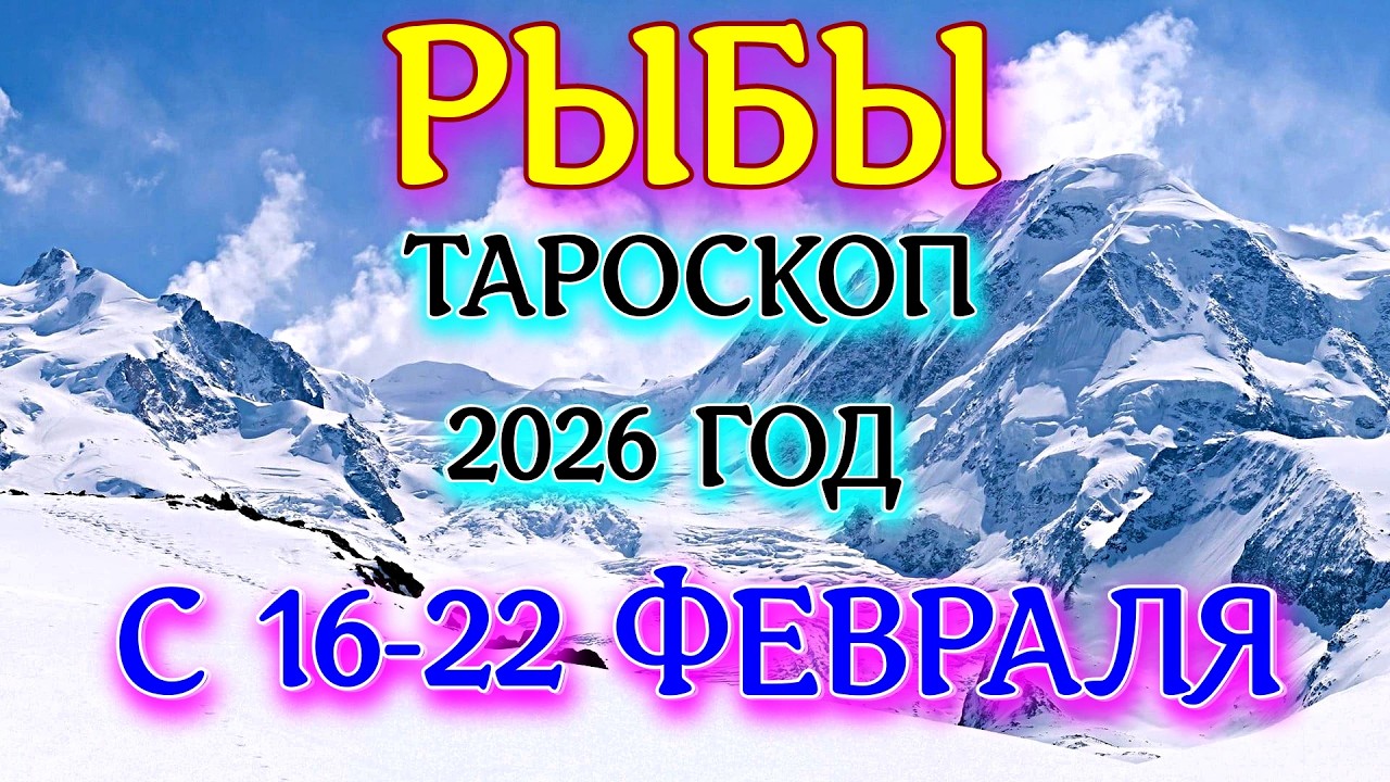 ГОРОСКОП РЫБЫ С 16-22 ФЕВРАЛЯ НА НЕДЕЛЮ ПРОГНОЗ 2026 ГОД tarot today