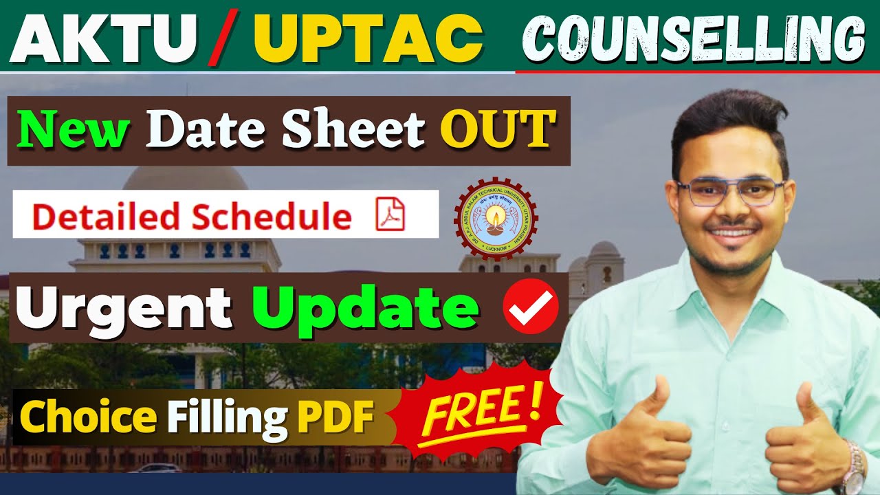 AKTU Counselling Date Out 🤗 | Choice filling Order PDF Free✅ | UPTAC Schedule | College Saathi