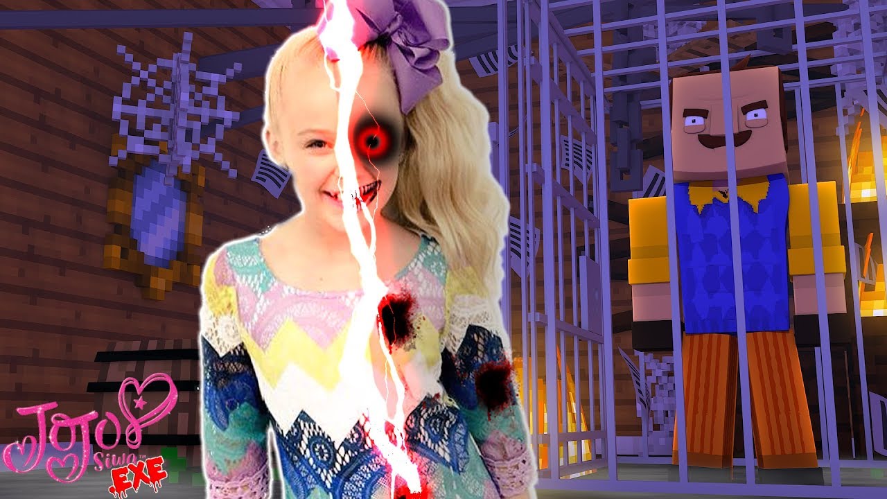 Minecraft Hello Neighbor  - JoJo SIWA .EXE IS OUT FOR REVENGE !!