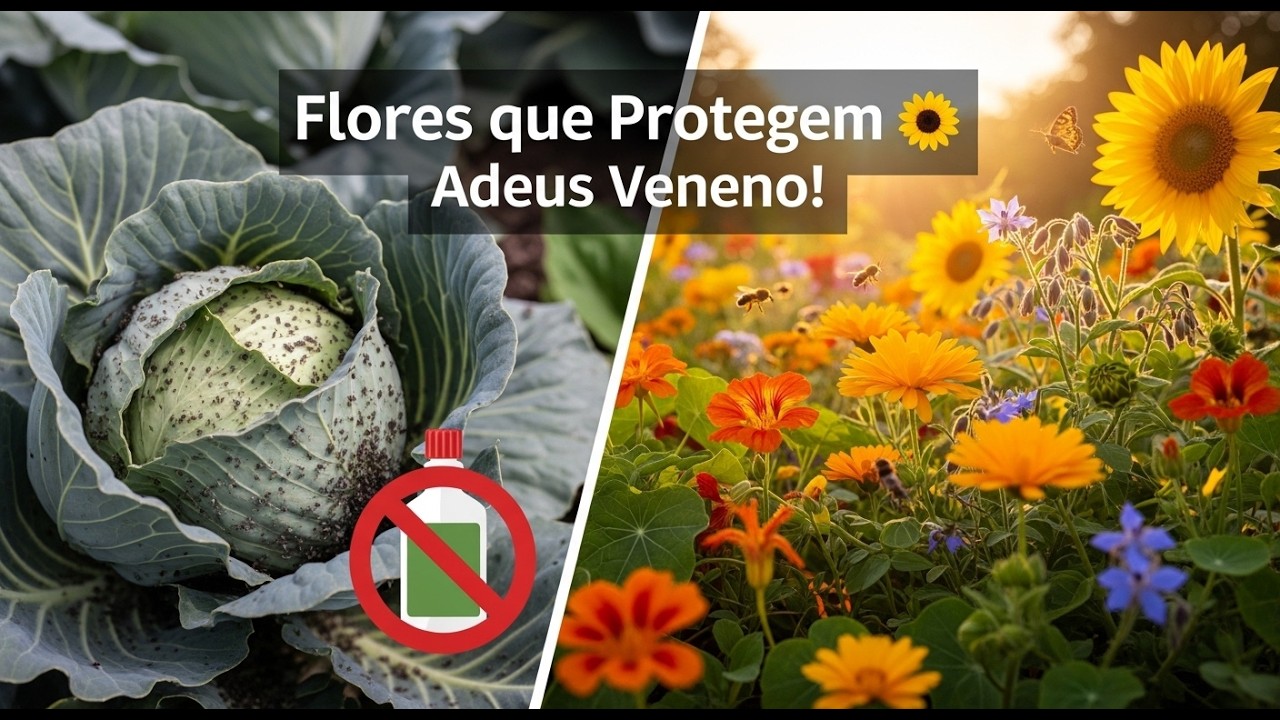 PARE de usar Veneno! Plante estas 5 FLORES e faça as Pragas SUMIREM!🌼 Método Natural e Infalível