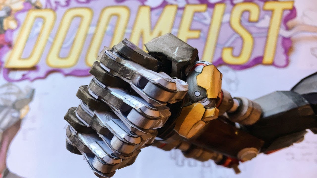 DOOMFIST (Overwatch) Paper Model, Part 1 - The Fist!
